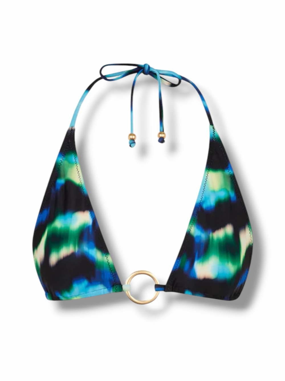 Kulani Kinis Ring Halter Bikini Top - Ocean Mischief